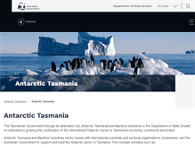 Tablet Screenshot of antarctictasmania.com